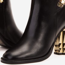 The Gladiator Black Leather Knee High Women Boot image 3