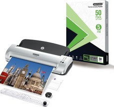 Sinopuren Laminator Sheet, 5Mil Thickness, 3 Point 7 By 5 Point 3 Inches, - £55.63 GBP