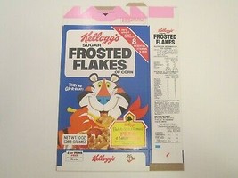 Empty KELLOGG&#39;S Cereal Box 1979 FROSTED FLAKES Bic Ballpoint Pens offer ... - £32.04 GBP