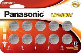 Panasonic CR2032 3.0 Volt Long Lasting Lithium Coin Cell Batteries in Child Resi - £10.62 GBP