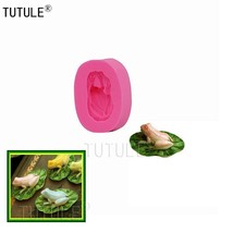 Small Frog Flexible Push Mold silicone frog mold set for cake decorating resin - £4.81 GBP