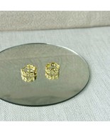 18k Gold plated chain Huggies hoop earrings.  - £31.37 GBP