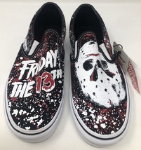 NWT Vans x Friday The 13th Classic Slip On Sneakers Jason Voorhees Sz M 9/W 10.5 - £62.12 GBP