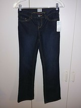 PLACE GIRL&#39;S DK WASH BOOTCUT STRETCH JEANS-10-NWT-COTTON/POLY/SPANDEX-NICE - $13.09