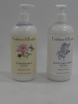 Crabtree Evelyn duo Summer Hill and Nantucket Briar Body Lotion, Pump up - £31.15 GBP
