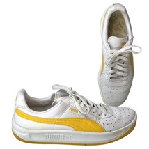 Puma GV Special Sneakers White Ribbon Yellow 343569-62 Leather Shoes Men... - £30.50 GBP