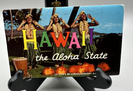 Postcard Hawaii Aloha State 14 View Color Maui Kauai Niihau Maps  6 x  4&quot; Posted - £7.55 GBP