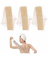 3 Pack Body Exfoliating Loofah Back Scrubber Natural Shower Bath Deep Cl... - £14.93 GBP