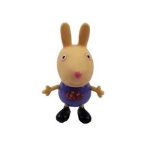 Peppa Pig Friend RICHARD RABBIT Figure Triceratops Purple Shirt Jazwares - £9.88 GBP