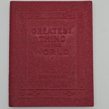 Greatest Thing In The WORLD-Drummond-1920&#39;s Miniature Little Leather Red Book - £6.05 GBP