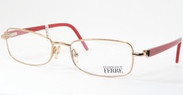 Gianfranco Ferre GF11504 Oro/Rojo Gafas Marco 52-17-135mm Italia - £131.67 GBP