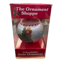 Holly Hobbie Unbreakable Satin Christmas Ornament 1981 The Ornament Shoppe - £9.50 GBP