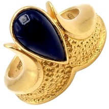 Authentic! Ilias Lalaounis Greece 18k Yellow Gold Onyx Ring - $2,200.00