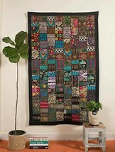 Handmade Vintage Patchwork Tapestry Wall Decor 40x60&quot; Wall Hanging Boho Rug - £24.41 GBP