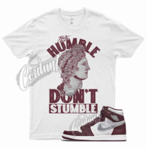 White HUMBLE V2 Shirt for Air J1 1 High OG Bordeaux Metallic Silver Beetroot - £20.49 GBP+