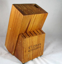 St Croix Cutlery Knife Block - Wood - $8.99