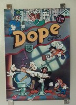 Original 1978 DOPE COMIX Kitchen Sink comic poster 1: Pot/Marijuana/Weed/1970&#39;s - £22.13 GBP