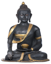 A Quiet Roar of the Shakya Lion : Buddha in Earth Touching Gesture, Handmade - £2,549.60 GBP