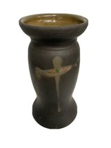 Cepli Studio Art Pottery Salt Glazed Vase, Signed, 7.5&quot; Tall - £24.96 GBP