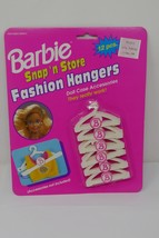 Mattel 1992 Barbie Snap&#39;n Store 12 Pcs. Fashion Hangers No. 12120 NRFB - £19.47 GBP