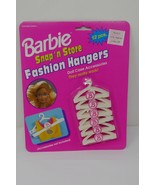 Mattel 1992 Barbie Snap&#39;n Store 12 Pcs. Fashion Hangers No. 12120 NRFB - $32.58 CAD