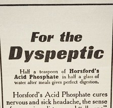 1904 Horsford&#39;s Acid Phosphate Quack Medical Advertisement Ephemera 4 x 2.25&quot; - £9.19 GBP