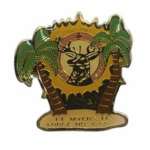 Ft. Myers Florida Elks Lodge 1288 Benevolent Protective Order Enamel Hat... - $7.95