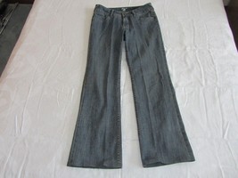 Worn Brand Jeans Size 6 Blue Denim &quot;W&quot; Back Pockets Snap Pre-owned - £20.17 GBP