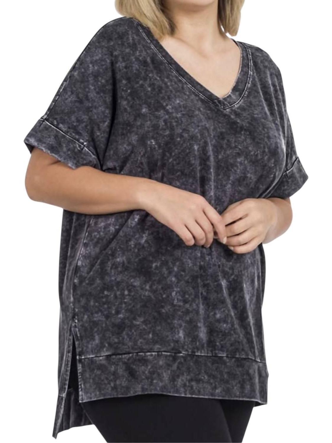 Zenana Mineral Wash Tunic Top Size 1X - $43.56