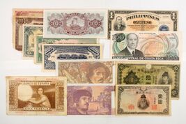 Banconote Di Giappone, Corea, &amp; WWII Occupato Burma, Malaya &amp; Filippine,... - $130.03