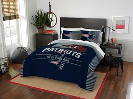 New England Patriots The Northwest Company NFL Draft Twin Comforter Set - £56.05 GBP