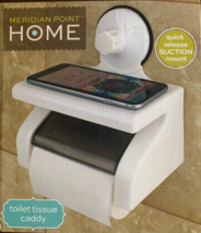 Meridian Point Home Toilet Tissue Caddy Quick Release Suction Mount - $14.84