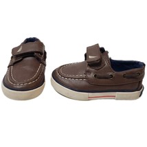 Nautica Toddler Boys Boat Shoes Size 5 Brown Little River 2 Loafers  - £7.47 GBP