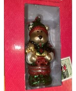 2001 Starbucks  Bearista Bear Elf Limited Edition Glass Christmas Ornament  - $40.54 CAD
