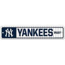 New York Yankees 3.75&quot; by 19&quot;  Plastic Street Sign - MLB - $14.54