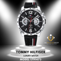 Tommy Hilfiger Herren-Armbanduhr mit Quarz-Silikonarmband und schwarzem... - £95.83 GBP