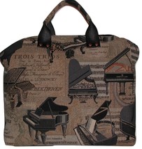 Grand Piano Carpet Bag, Music Bag, Tapestry Carpet Bag, Beethoven Musical Bag - £188.07 GBP