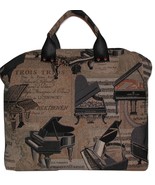 Grand Piano Carpet Bag, Music Bag, Tapestry Carpet Bag, Beethoven Musica... - £191.04 GBP