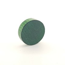 Parcheesi Green Flat Disc Pawn Token Replacement Game Piece Wooden Ludo - £1.35 GBP