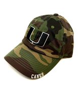 Solid Woodland Camo University of Miami Hurricanes Logo Camouflage Curve... - £22.67 GBP