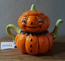 NEW! Johanna Parker Halloween Ceramic Pumpkin Teapot - £39.64 GBP