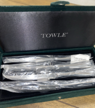 Towle Stainless Steel Steak Knives Set Of 4 with Velvet Storage Case - $19.80