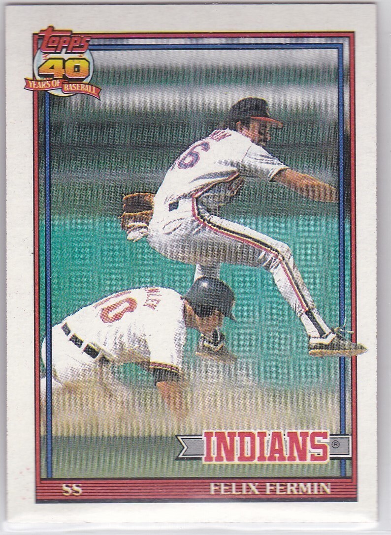 M) 1991 Topps Baseball Trading Card - Felix Fermin #193 - $1.97