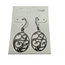 Sterling Silver 925 Dangle Earrings - $364.70 MXN