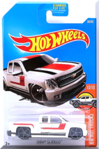Hot Wheels - Chevy Silverado: HW Hot Trucks #10/10 - #60/365 (2017) *White* - £2.35 GBP