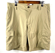 Ralph Lauren Chaps Shorts Size 34 Mens Tan Khaki Dri Fit Tech Short Pockets - £29.37 GBP