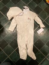 Carter's Girl's Cotton Pink dot Snap Jammies w/Cap 9 Months *NEW* eee1 - $9.99