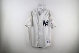 Vtg 90s Russell Athletic Mens Large Distressed New York Yankees Baseball... - $98.95