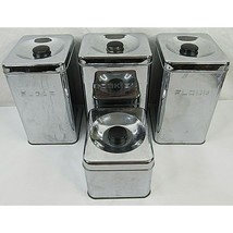 Vintage Chrome Set of 4 Lincoln Beautyware   Mid Century - £27.68 GBP