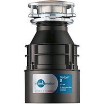 InSinkErator Garbage Disposal, Badger 5, 1/2 HP Continuous Feed,Black - $145.33